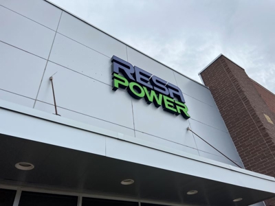 Resa Power Backlit Sign Photo